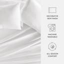 King White 2-Pack Cotton Pillowcases 300 Thread Count in Essential Colors