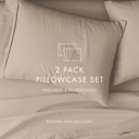  2-Pack Bed Pillowcases in Essential Colors