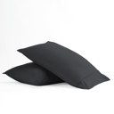 King Black 2-Pack Bed Pillowcases in Essential Colors