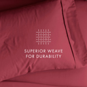 King Burgundy 2-Pack Bed Pillowcases in Essential Colors