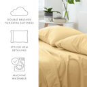 King Gold 2-Pack Bed Pillowcases in Essential Colors