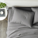 King Gray 2-Pack Bed Pillowcases in Essential Colors