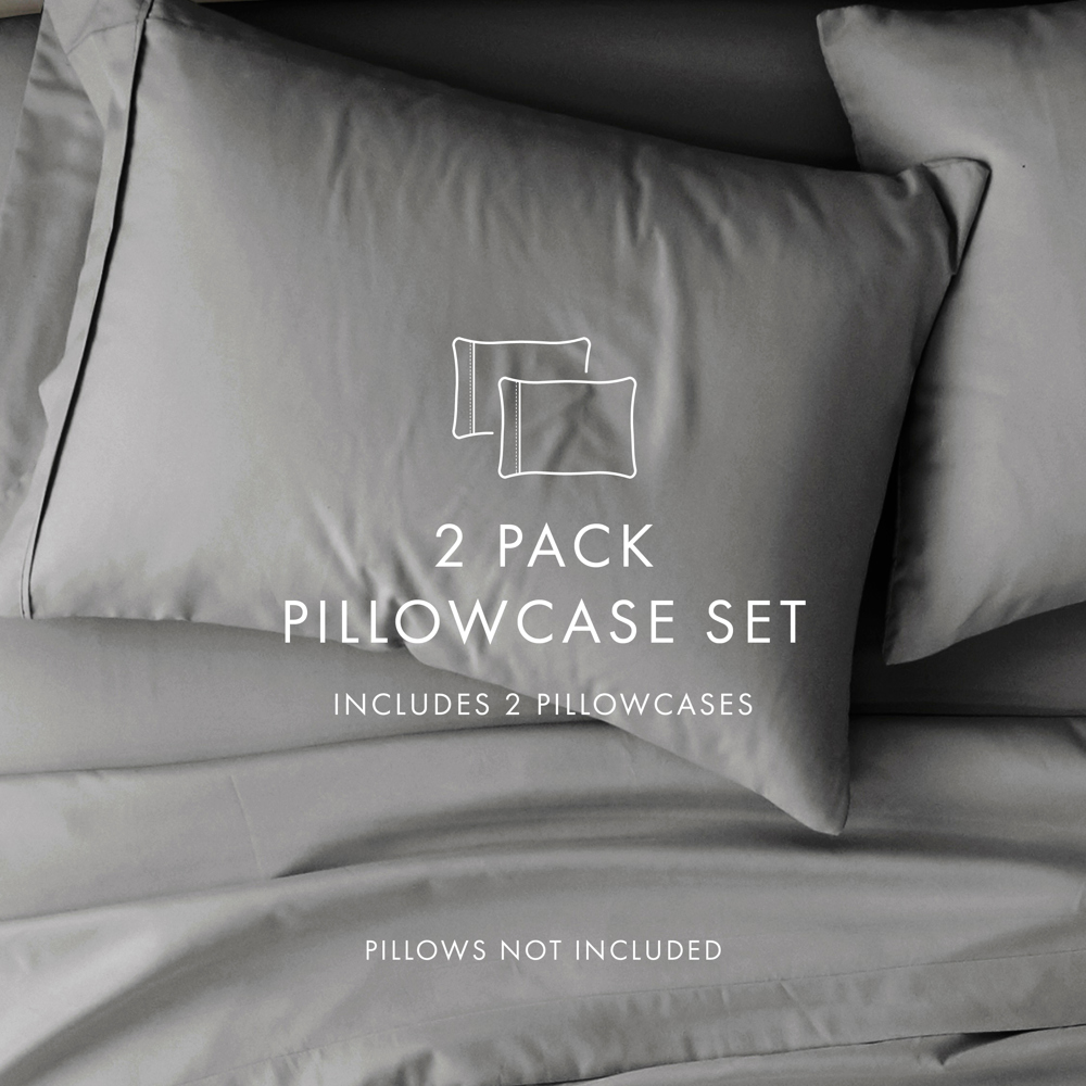 2-Pack Bed Pillowcases in Essential Colors