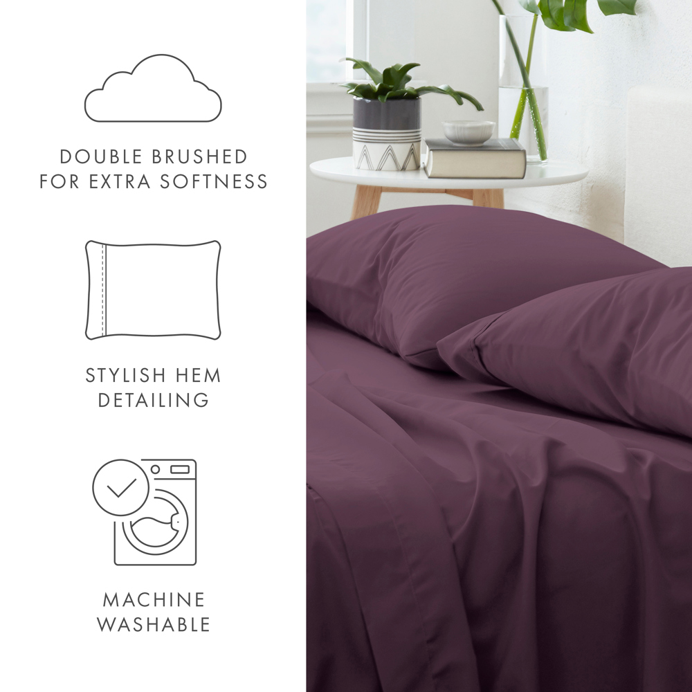 2-Pack Bed Pillowcases in Essential Colors