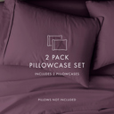 King Purple 2-Pack Bed Pillowcases in Essential Colors