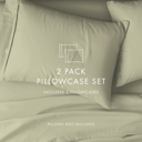 King Sage 2-Pack Bed Pillowcases in Essential Colors