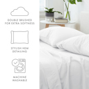 King White 2-Pack Bed Pillowcases in Essential Colors