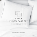 King White 2-Pack Bed Pillowcases in Essential Colors