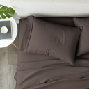 Queen Chocolate 2-Pack Bed Pillowcases in Essential Colors