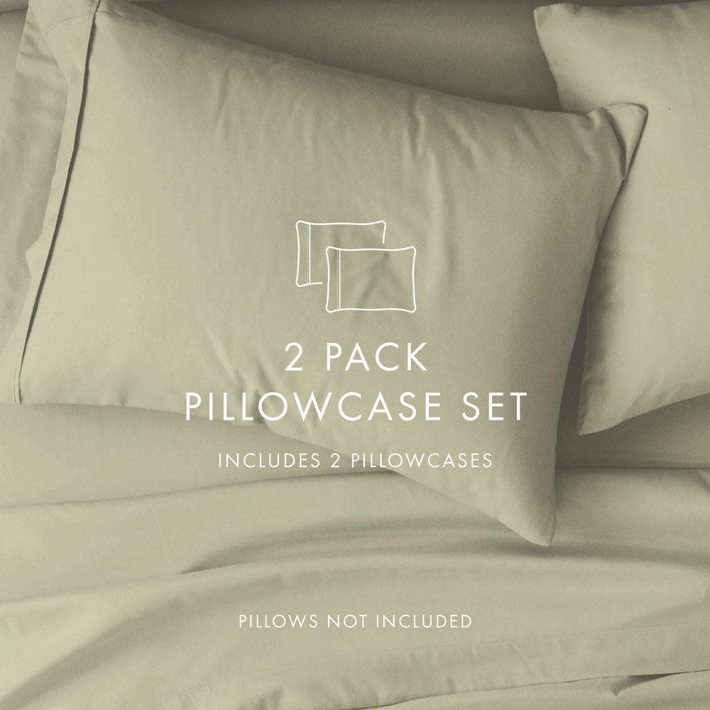 2-Pack Bed Pillowcases in Essential Colors