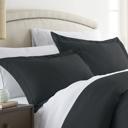 King Black 2-Pack Bed Pillow Shams in Essential Colors