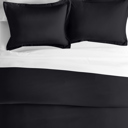 King Black 2-Pack Bed Pillow Shams in Essential Colors