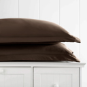 King Chocolate 2-Pack Bed Pillow Shams in Essential Colors