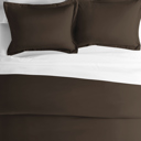 King Chocolate 2-Pack Bed Pillow Shams in Essential Colors