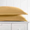 King Gold 2-Pack Bed Pillow Shams in Essential Colors