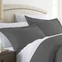 King Gray 2-Pack Bed Pillow Shams in Essential Colors