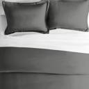 King Gray 2-Pack Bed Pillow Shams in Essential Colors