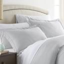 King Light Gray 2-Pack Bed Pillow Shams in Essential Colors