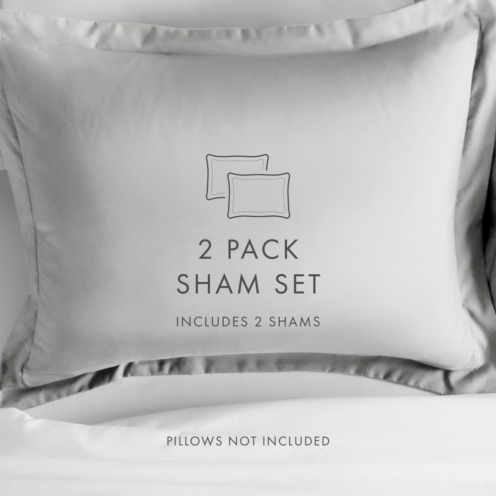 2-Pack Bed Pillow Shams in Essential Colors