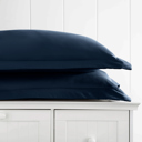 King Navy 2-Pack Bed Pillow Shams in Essential Colors