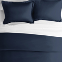 King Navy 2-Pack Bed Pillow Shams in Essential Colors