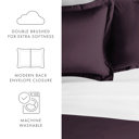 King Purple 2-Pack Bed Pillow Shams in Essential Colors