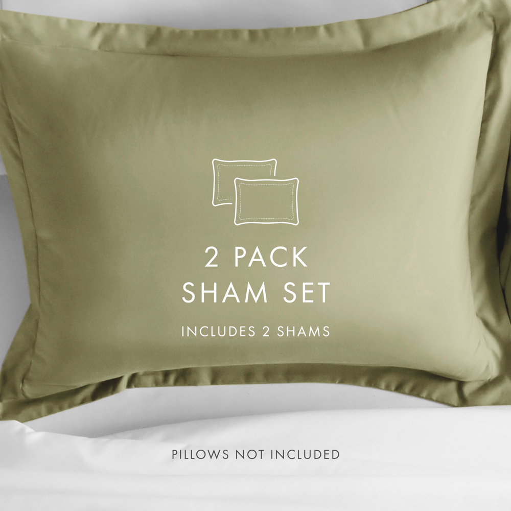 2-Pack Bed Pillow Shams in Essential Colors