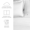 Queen White 2-Pack Bed Pillow Shams in Essential Colors