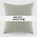  2-Pack Cotton Slub Decor Throw Pillows Solids Light Gray & White