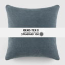  2-Pack Cotton Slub Decor Throw Pillows Solids Navy & White