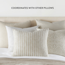  2-Pack Cotton Slub Decor Throw Pillows Solids Natural & White