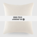  2-Pack Cotton Slub Decor Throw Pillows Solids Natural & White