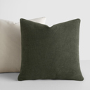  2-Pack Cotton Slub Decor Throw Pillows Solids Olive & Natural