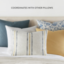  2-Pack Cotton Slub Decor Throw Pillows Solids Mustard & White