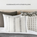 Distressed Floral Charcoal 2-Pack Cotton Slub Decor Throw Pillows - Distressed Floral Charcoal