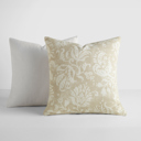  2-Pack Cotton Slub Decor Throw Pillows - Distressed Floral Natural