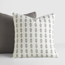  2-Pack Seed Stitch Knit and Cotton Patterned Decor Throw Pillows - Gray