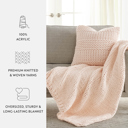  Chunky Throw Blanket and Decor Pillow Bundle