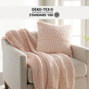  Chunky Throw Blanket and Decor Pillow Bundle