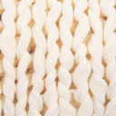 Ivory Chunky Knit Throw Blanket Chunky Hand-Knit Oversized