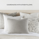  2-Pack Seed Stitch Knit and Cotton Patterned Decor Throw Pillows - Light Gray