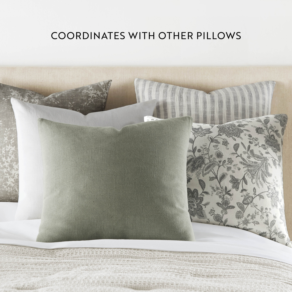 2-Pack Cotton Slub Decor Throw Pillows - Jacobean Gray