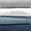  Hotel-Quality 6 Piece Bath Towel Set - 100% Ring Spun Cotton, Ultra Plush, Absorbent