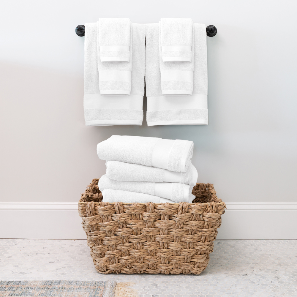 Hotel-Quality 6 Piece Bath Towel Set - 100% Ring Spun Cotton, Ultra Plush, Absorbent