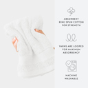  Hotel-Quality Bath, Hand and Wash Towel Sets - 100% Ring Spun Cotton, Ultra Plush, Absorbent