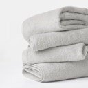 Light Gray 4-piece Hotel-Quality Bath, Hand and Wash Towel Sets - 100% Ring Spun Cotton, Ultra Plush, Absorbent