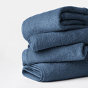 Navy 4-piece Hotel-Quality Bath, Hand and Wash Towel Sets - 100% Ring Spun Cotton, Ultra Plush, Absorbent