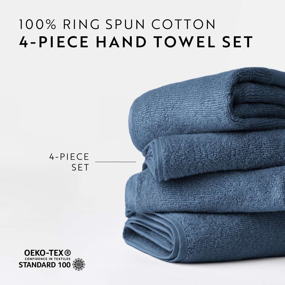 Hotel-Quality Bath, Hand and Wash Towel Sets - 100% Ring Spun Cotton, Ultra Plush, Absorbent