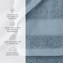 Light Blue 4-piece Hotel-Quality Bath, Hand and Wash Towel Sets - 100% Ring Spun Cotton, Ultra Plush, Absorbent