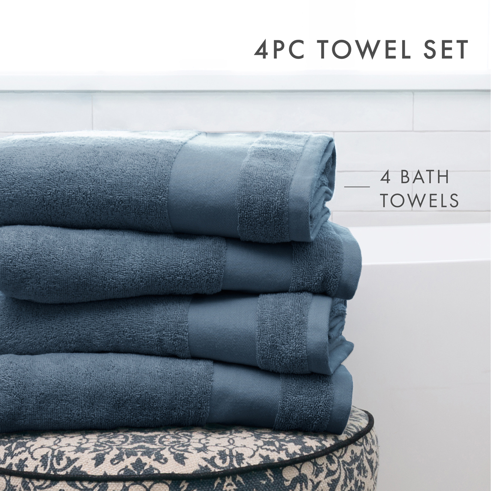 Hotel-Quality Bath, Hand and Wash Towel Sets - 100% Ring Spun Cotton, Ultra Plush, Absorbent